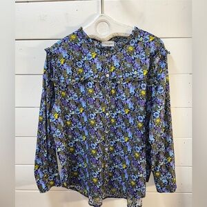 ❣️STACY LONDON – Floral Blouse – Size 1X (no tag, refer to measurements)